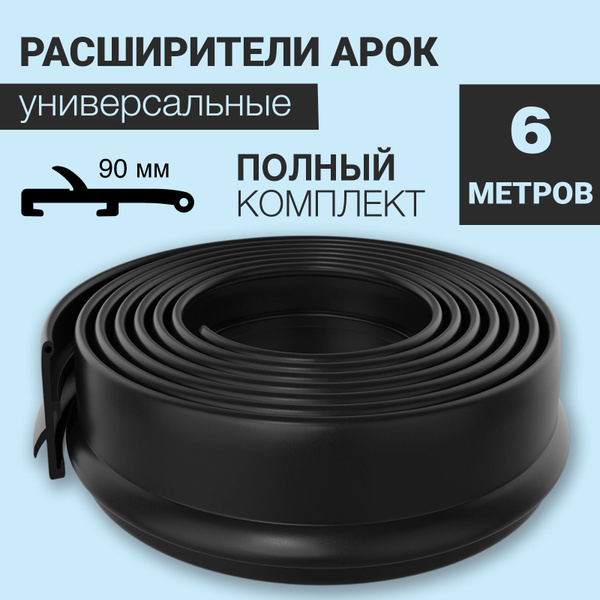 Расширители колёсных арок на внедорожник универсальные (90 мм) купить ...