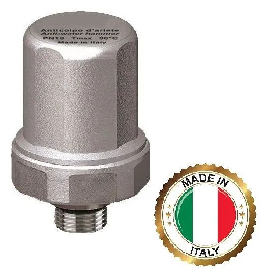 Компенсатор гидроударов 1/2" НР (Р макс. 50 бар) ITALY FA 2895 12 ...