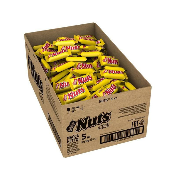 Шоколадные батончики Nuts Mini 5 кг - купить с доставкой по выгодным ...