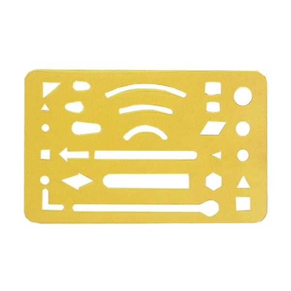 Креативная многофункциональная линейка, стальные полые трафареты для ...