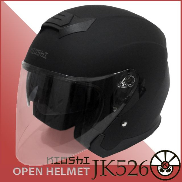 Открытый шлем с большим визором KIOSHI JK526 S(55-56) black matt ...