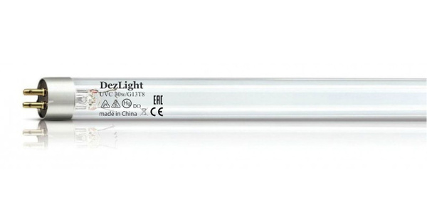 Лампа бактерицидная DezLight UVC 30W T8 G13, специальная безозоновая ...