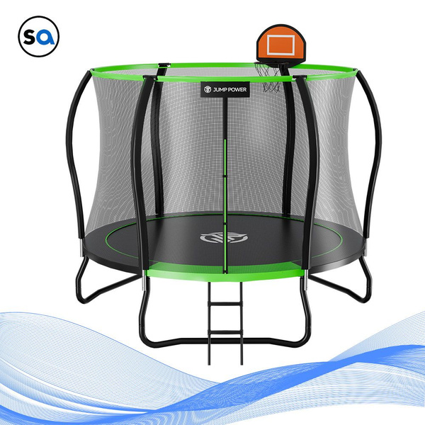 Батут Jump Power 8 ft Pro Stable Point Green купить на OZON по низкой ...