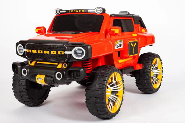 Детская электрическая коляска, 4WD; с Bluetooth с музыкой, вмещает 2 ...