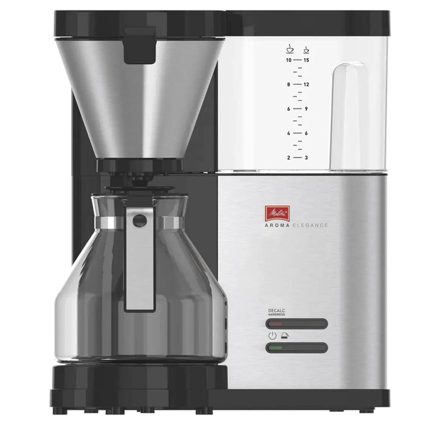 Melitta Кофеварка капельная Aroma Elegance Therm DeLuxe, черно-серый ...