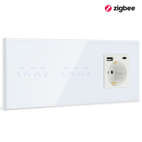 Характеристики Сенсорный выключатель умный Zigbee без нуля на с ...