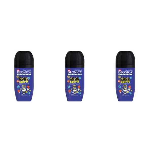 Deonica Дезодорант ролик For teens Cool Spirit, 50 мл,3 шт - купить с ...