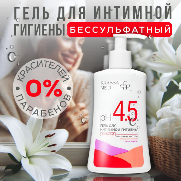Гель для интимной гигиены Forte с Молочной кислотой и пантенолом ...