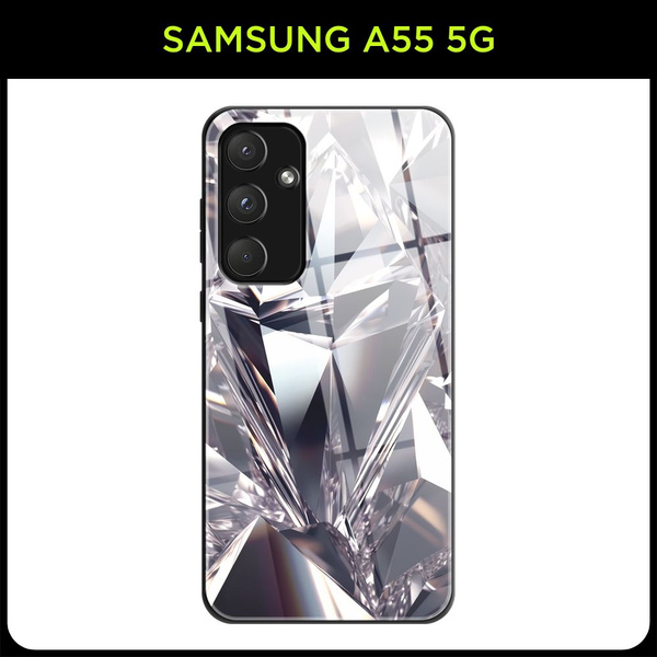 Стеклянный чехол на Samsung Galaxy A55 5G / Самсунг А55 5G с принтом ...