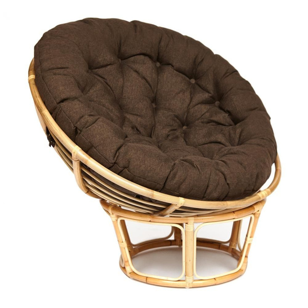 Кресло садовое из ротанга с подушкой "PAPASAN ECO",натуральный - купить ...