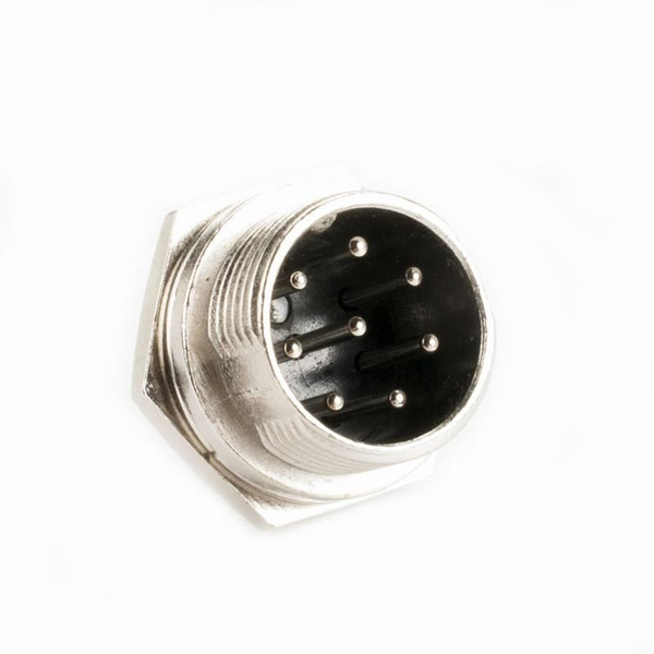 Разъем Цилиндрический малогабаритный GX16 16M-8B, 1ШТ - купить с ...