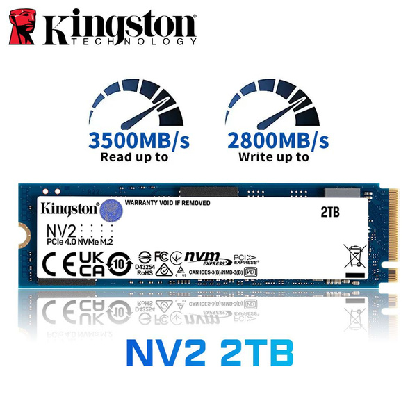 2 ТБ Внутренний жесткий диск M.2 nv2 (kingston nv2 1tb PCIE4.0 M.2 NVMe ...