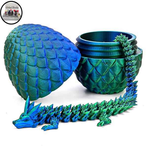 Дракон 3D подвижный 22 см +Яйца дракона 8 см/ Игрушка для купания ...