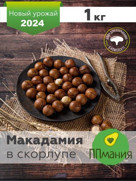 Макадамия орехи в скорлупе 1 кг Калибр 3а - купить с доставкой по ...
