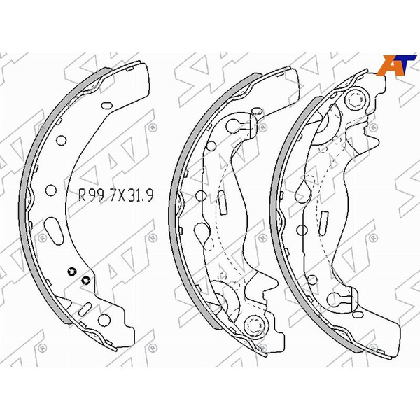 Колодки тормозные (Сзади) Ford Transit 85-20