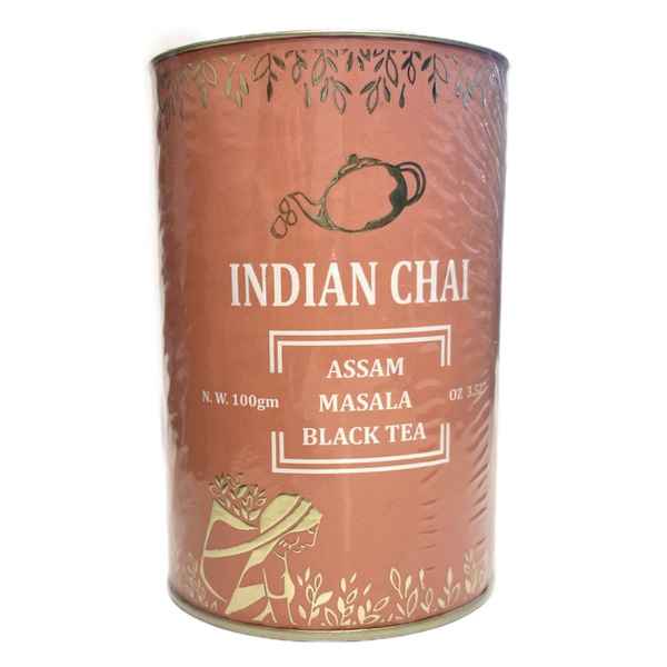 Indian Chai ASSAM MASALA BLACK TEA, Bharat Bazaar (АССАМ Масала, ЧЕРНЫЙ ...