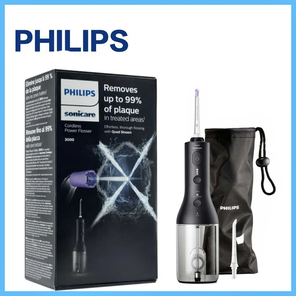 Ирригатор Philips Sonicare Cordless Power Flosser HX3806/31, чёрный ...