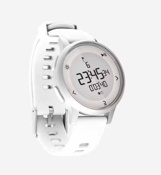 DECATHLON Спортивные часы Часы для бега с секундомером белые W500S ...