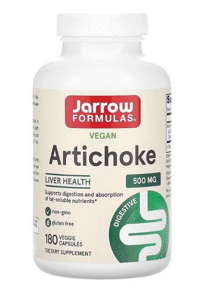 Jarrow Formulas, артишок, 500 мг, 180 растительных капсул - купить с ...