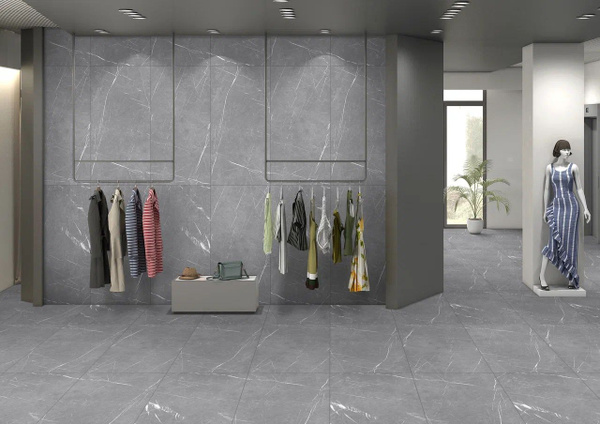 Керамогранит ETERNAL 60 х 120 см, Alcora Gris, матовый, 1,44 м2 в ...