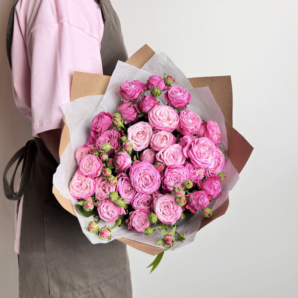 Пионовидная роза ALMOND ROSES, 9 шт купить по выгодной цене в интернет ...