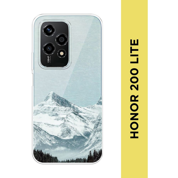 Силиконовый чехол на Honor 200 Lite / Хонор 200 Лайт "Горы арт 1 ...