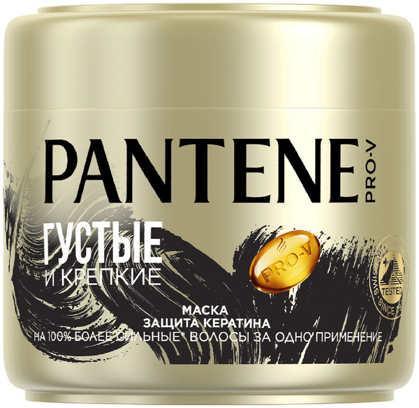 Характеристики Маска Pantene Pro-V Густые и крепкие Защита кератина для ...