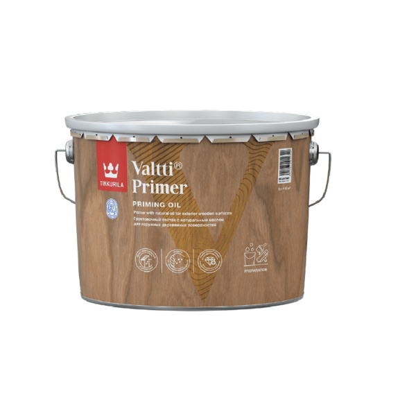Tikkurila антисептик Valtti Primer, 9 л, бесцветный - купить по низкой ...