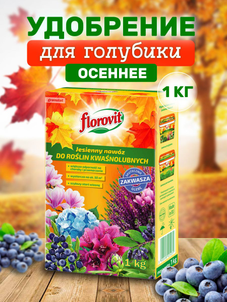 Удобрение Florovit осеннее гранулированное для голубики 1 кг - купить с ...