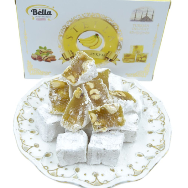 Рахат-лукум Stella c ореховым ассорти_вкус банана - купить с доставкой ...