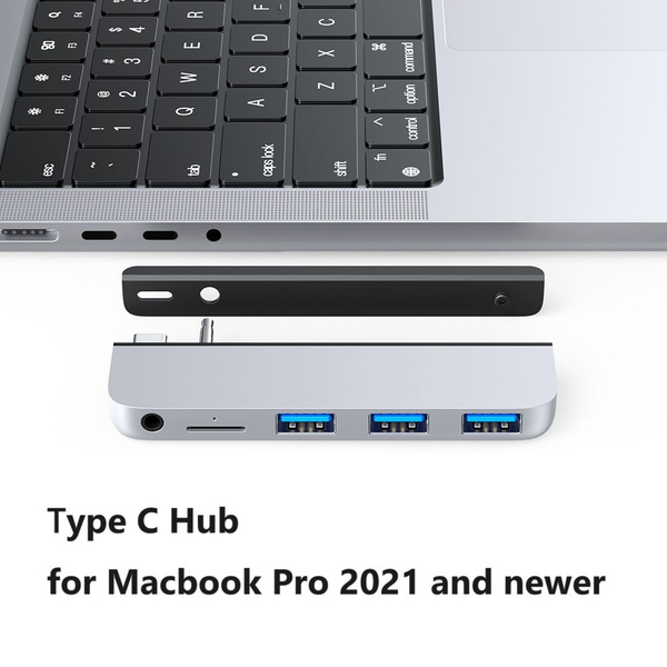 USB HUB для MacBook Pro 2021 Разветвитель юсб 3.0. Переходник Type C ...