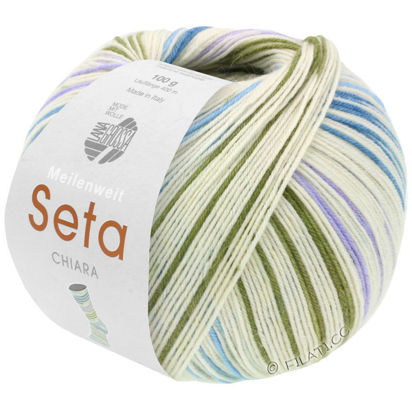 Filato Lana Grossa 100% Seta Adriana – Gomitolo 420m In Lana Merino, Seta E Poliammide, Lavabile In Lavatrice