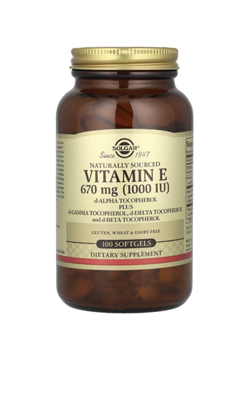 Витамин Е со Смесью Токоферолов SOLGAR Vitamin E Mixed Tocopherols 670 ...