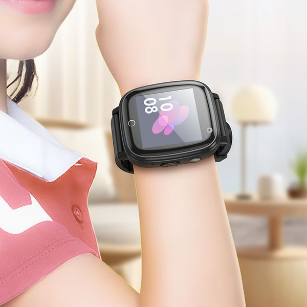 Купить смарт-часы hoco Смарт-часы c gps трекером Y100, черный, экран 1. ...