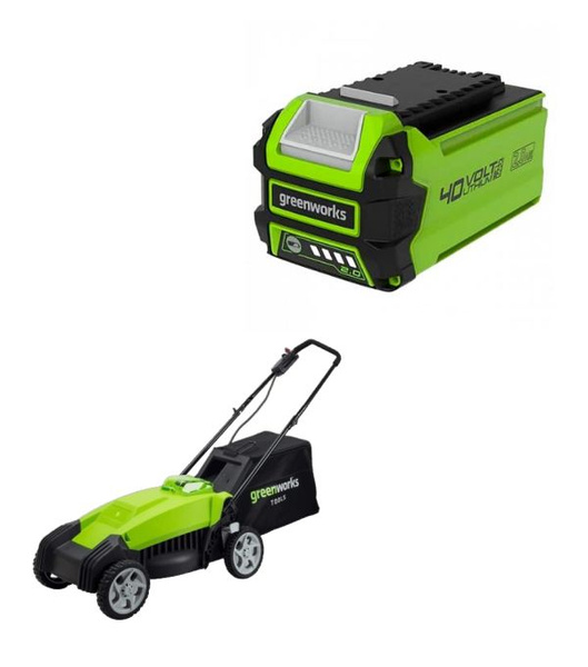 Газонокосилка GREENWORKS G40LM35 аккумуляторная+Аккумулятор GREENWORKS ...