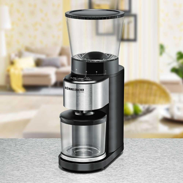 Кофемолка Rommelsbacher EKM 500, черный, серебристый купить по низкой ...