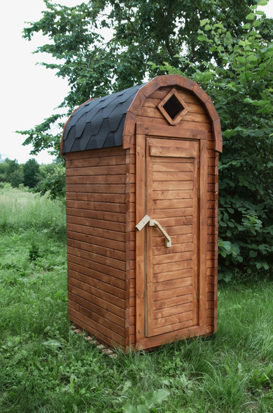 Туалет деревянный ComfortProm садовый 104см*120см*240см. - купить с ...