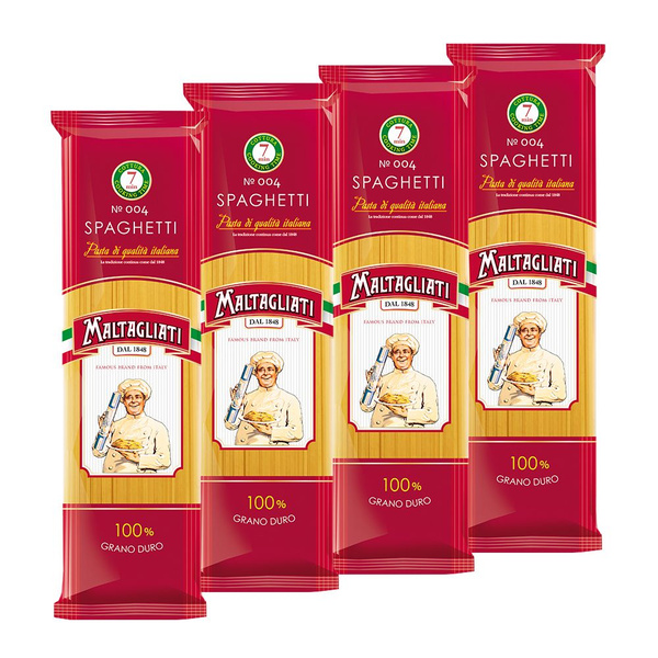 Макароны Maltagliati №004 Спагетти классические, 450 гр.* 4 пачки ...
