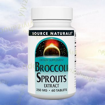 добавка, Source Naturals, экстракт ростков брокколи, 250 мг, 60 ...
