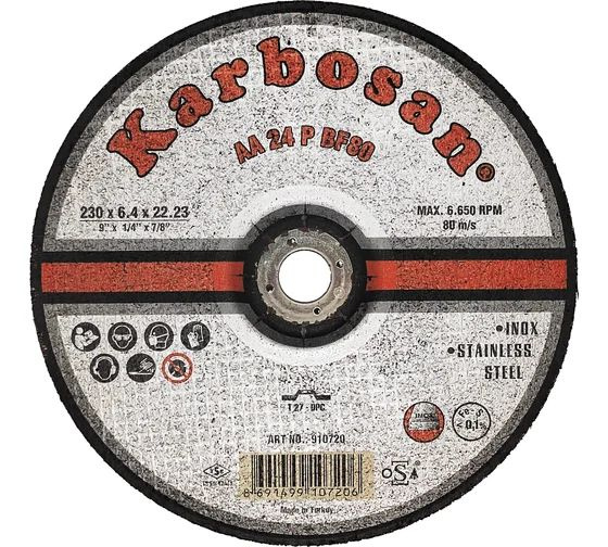 Karbosan Диск шлифовальный 230 - купить с доставкой по выгодным ценам в ...