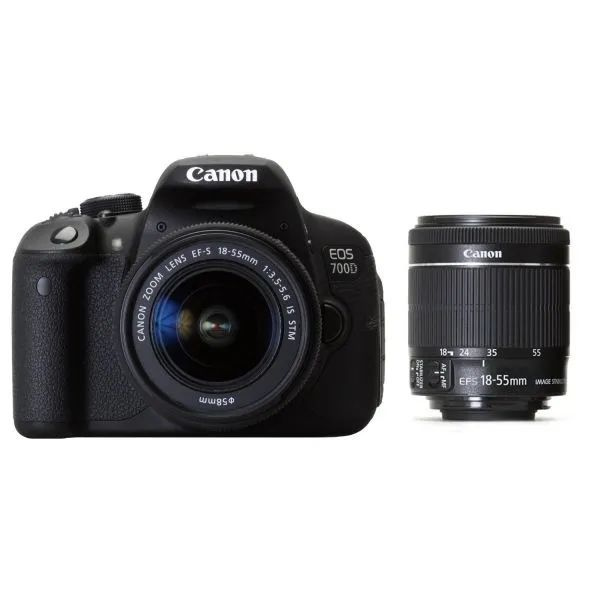Беззеркальный фотоаппарат Canon 700D KIT 18-55MM STM - купить по низкой ...