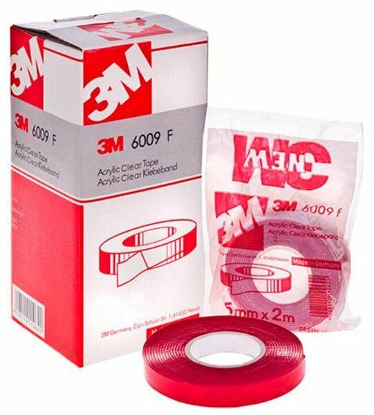 Прозрачный двухсторонний скотч 3М 6009F Acrylic Clear. (10мм, 5м ...