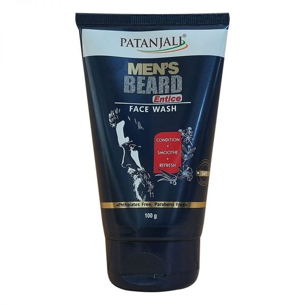 Patanjali Мужской гель для умывания, Men'S, Beard Entice Face Wash, для ...