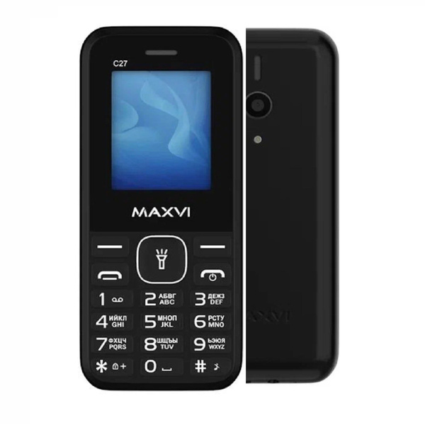 Мобильный телефон Maxvi C27, черный - купить по выгодной цене в ...