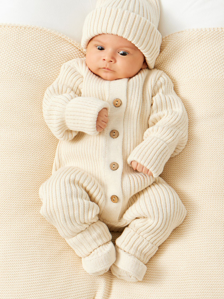 Комбинезон для малышей Девочки, Мальчики Happy Baby, размер 56 белый ...