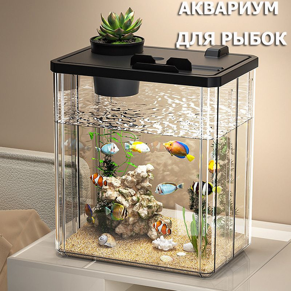 Бытовой прозрачный пластиковый аквариум, экологический ящик для ...