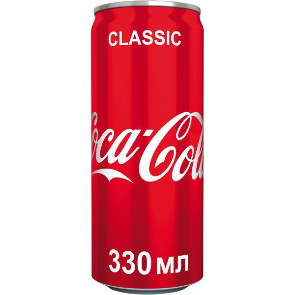 Газированный напиток Coca-Cola (Кока-Кола) Грузия, 0.33 ж/б, 12 банок ...
