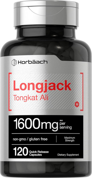 Тонгкат Али Horbaach - Longjack Tongkat Ali 1600 mg, экстракт корня ...