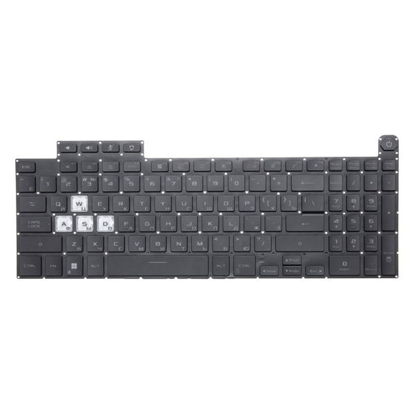 Клавиатура с белой подсветкой для Asus TUF Gaming FA507NV FA507NU / A17 ...