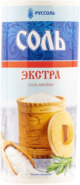 Соль пищевая Руссоль экстра мелкая Руссоль п/б. 500 г - купить с ...